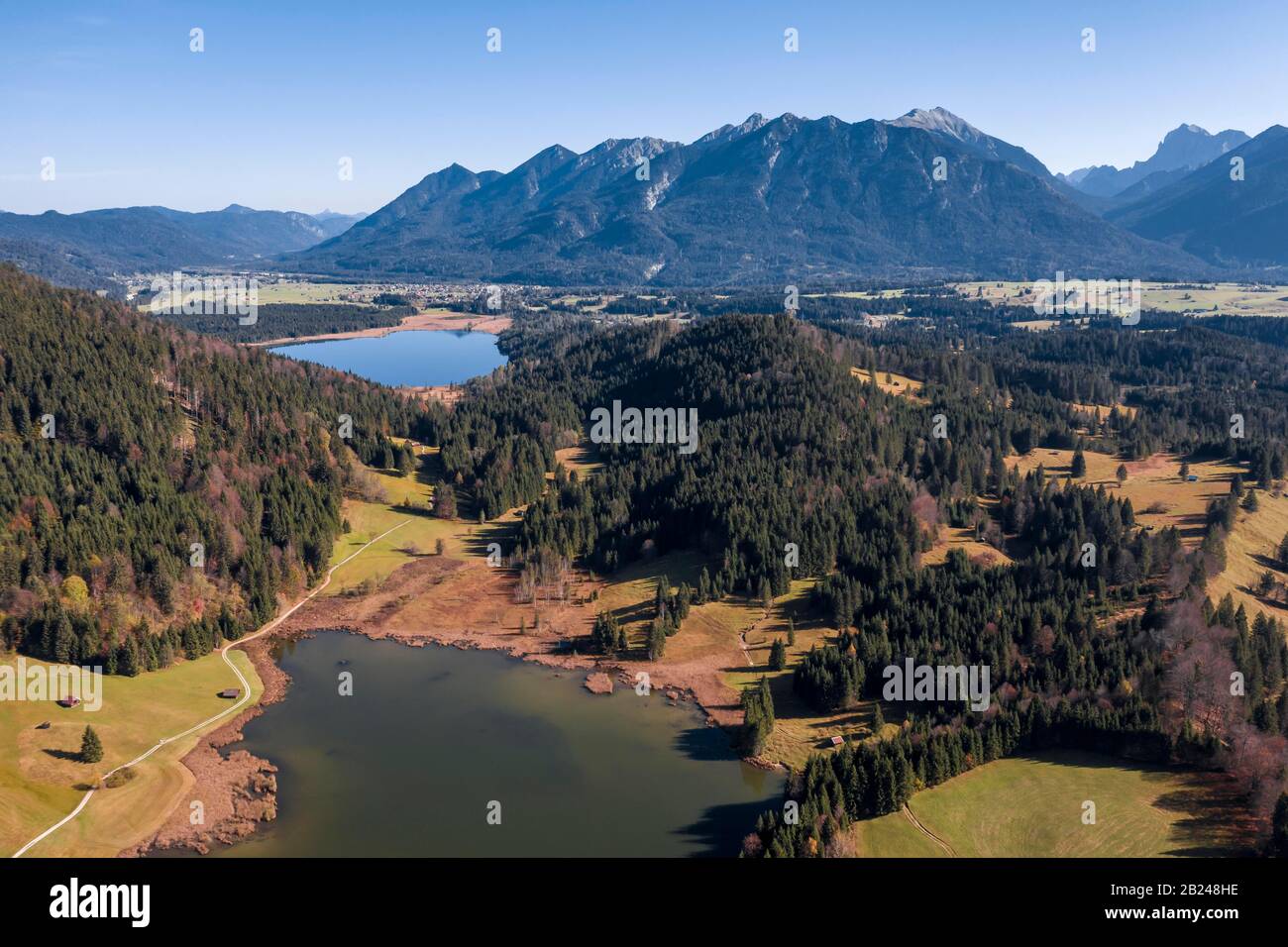 Aerial photo of barmsee lake hi-res stock photography and images - Alamy