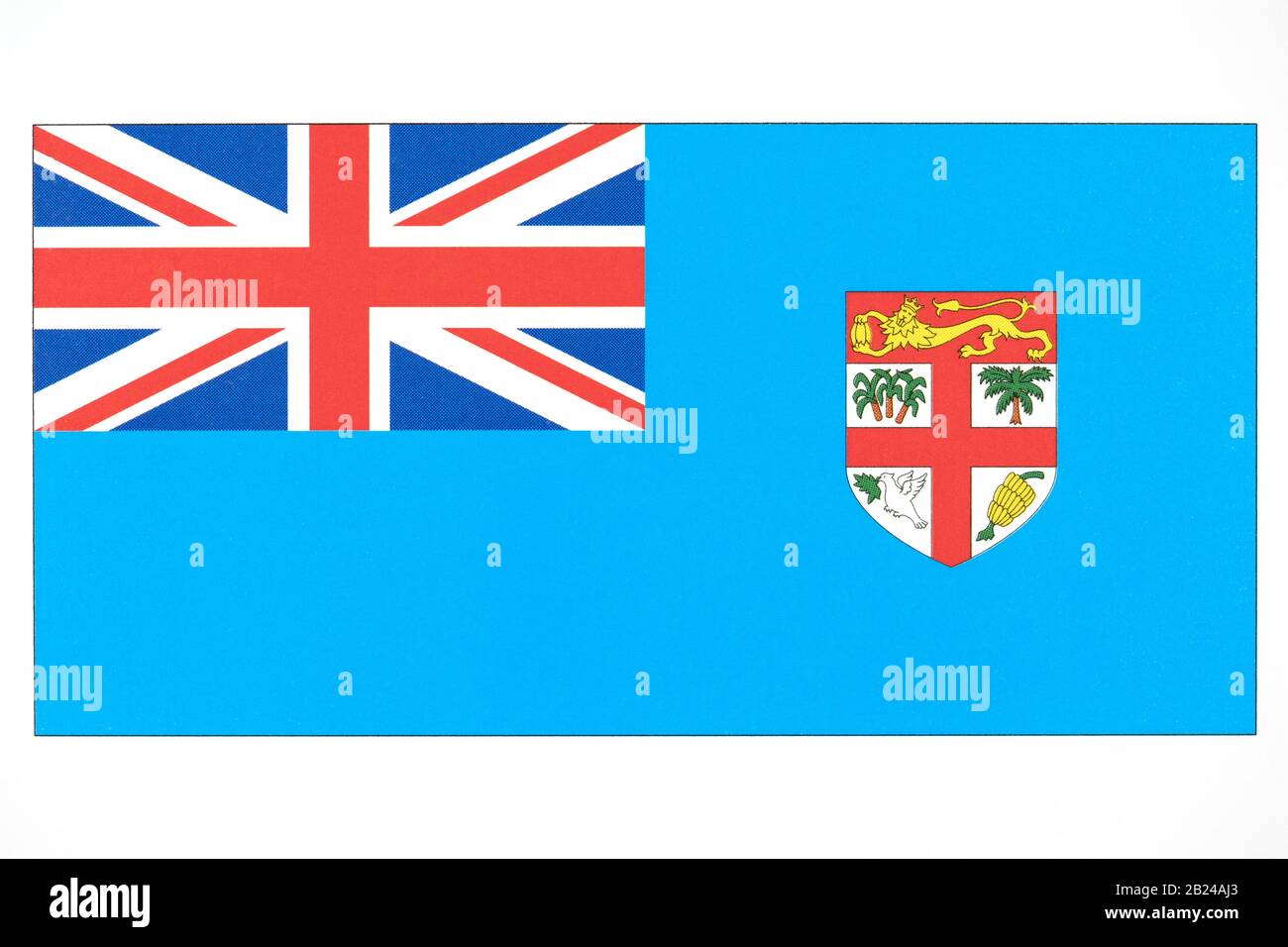 National flag of Fiji. Stock Photo