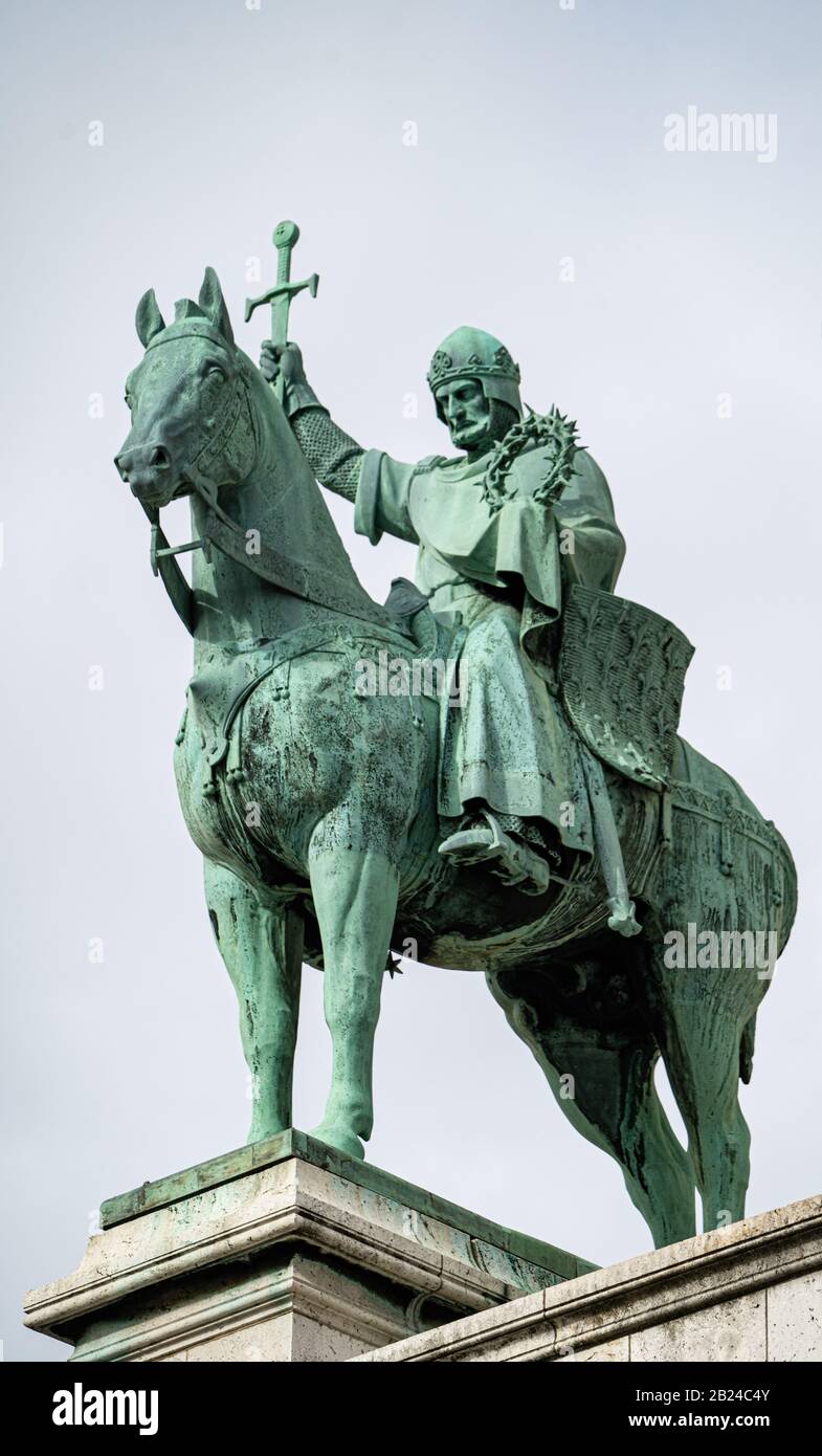 Statue of King Saint Louis IX at Basilica of the Sacred Heart of