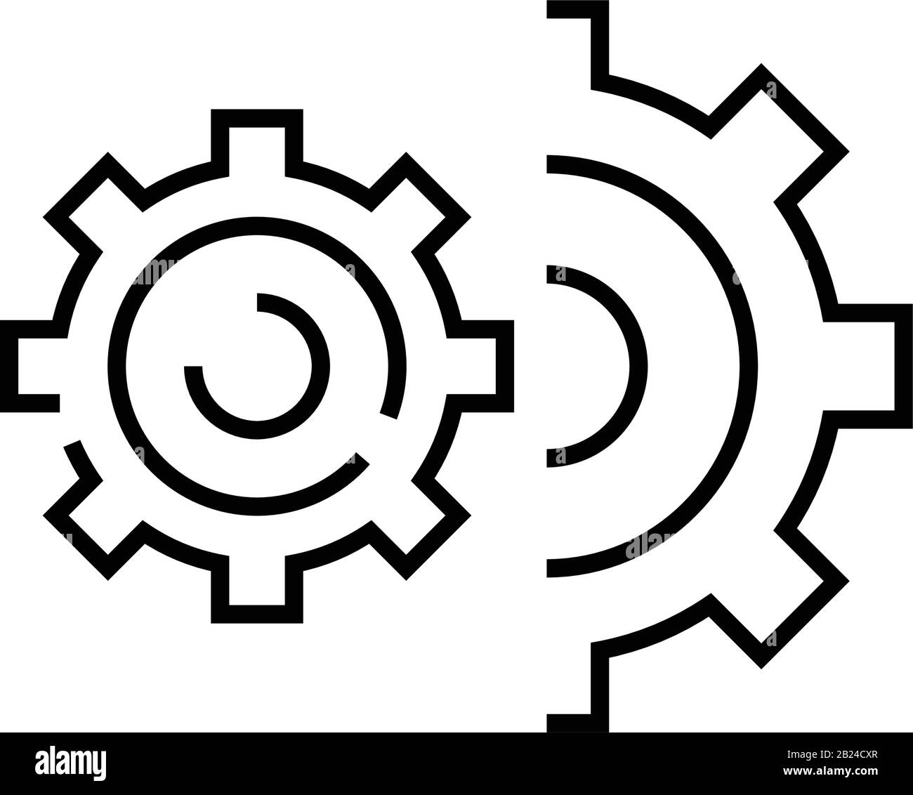 Properties line icon, concept sign, outline vector illustration, linear