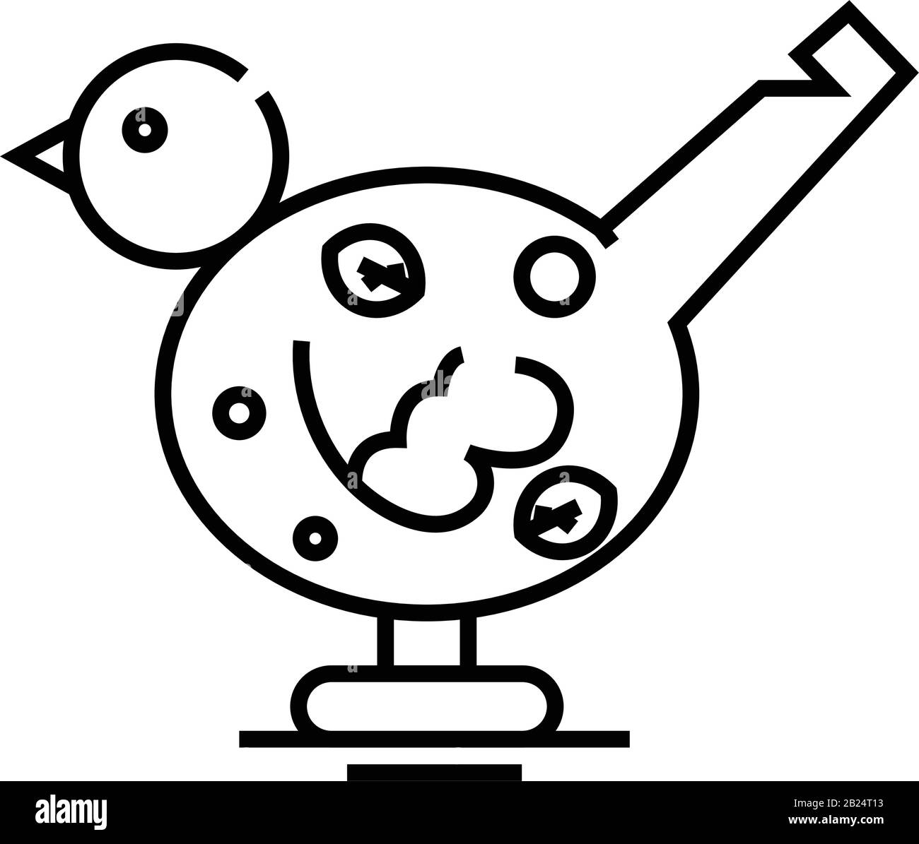 Penny whistle line icon, concept sign, outline vector illustration, linear  symbol Stock Vector Image & Art - Alamy