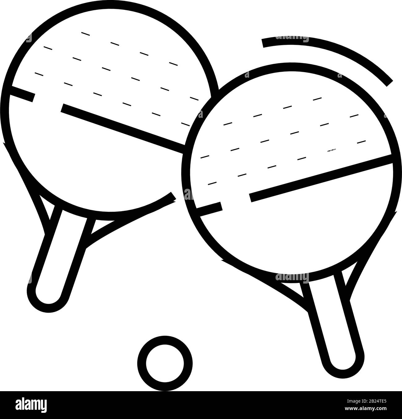Ping pong racket ball outline hi-res stock photography and images - Alamy