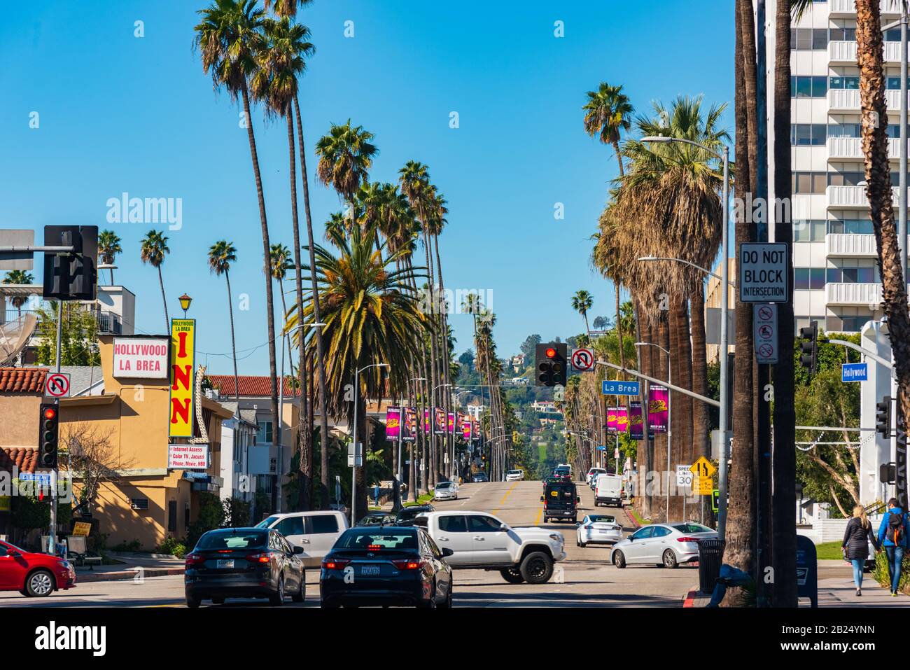 Downtown los angeles billboard hi-res stock photography and images - Alamy