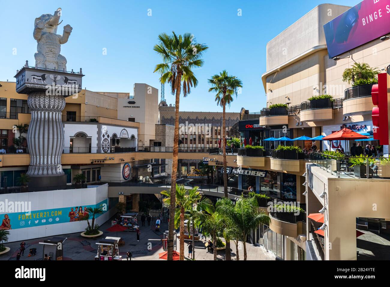 Los Angeles, California - February 8, 2019: View of the interior square of the Dolby Theatre in Los Angeles Stock Photo