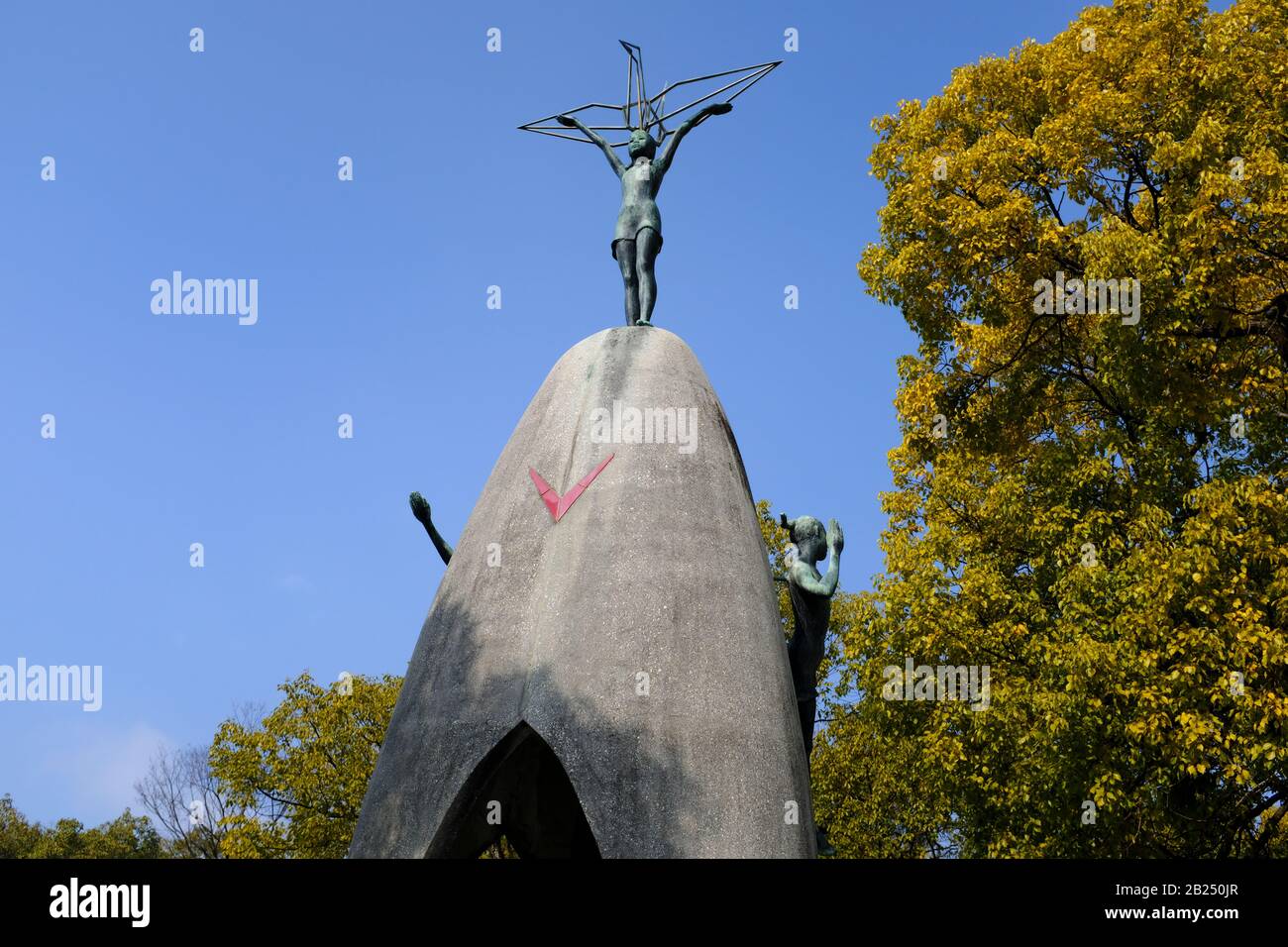 Children's Peace Monument in Hiroshima, Japan Stock Photo
