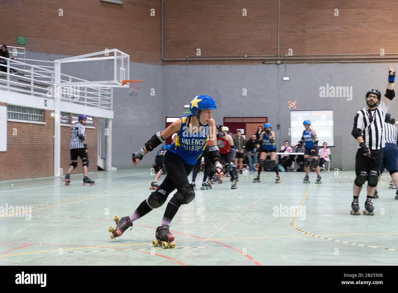 Valencia roller derby rayo dockers hires stock photography and images