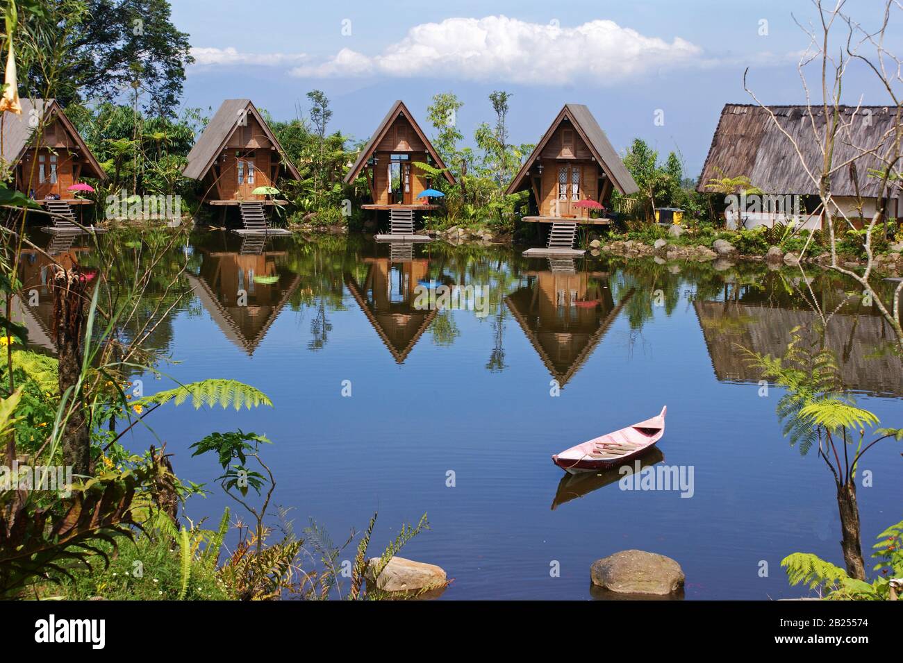 Dusun Bambu Leisure Park, Lembang, Bandung, West Java, Indonesia Stock
