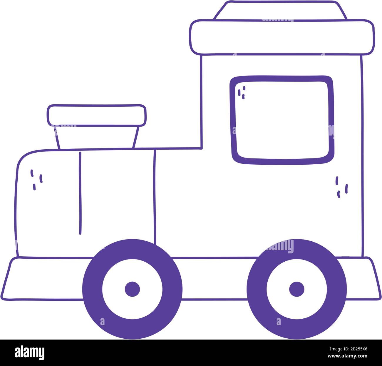 toy plastic train icon design white background vector illustration line ...