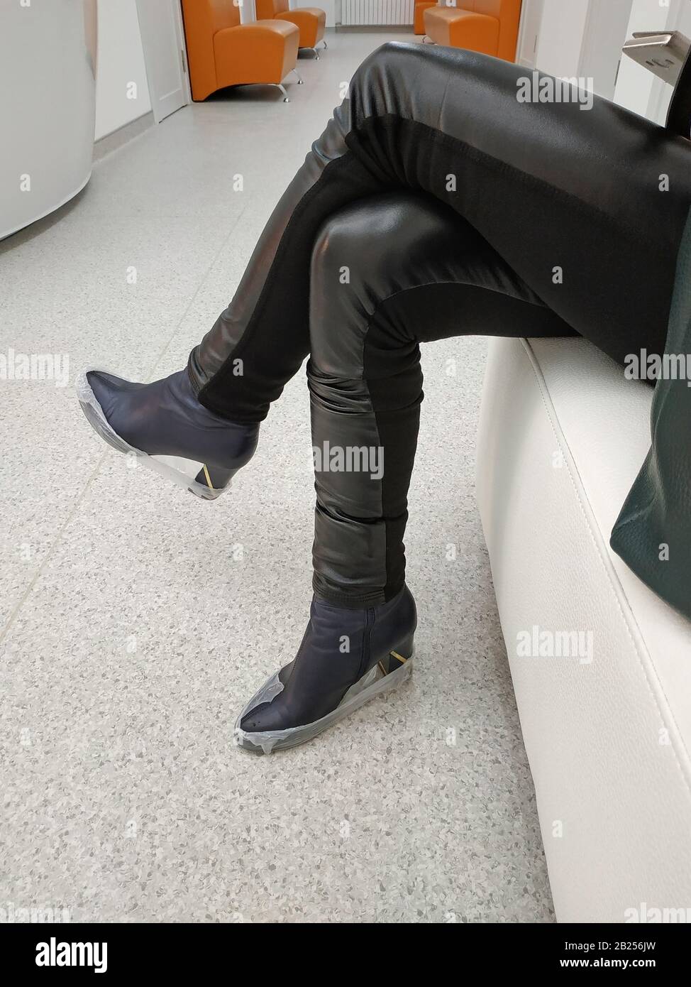 leather pants high heel boots