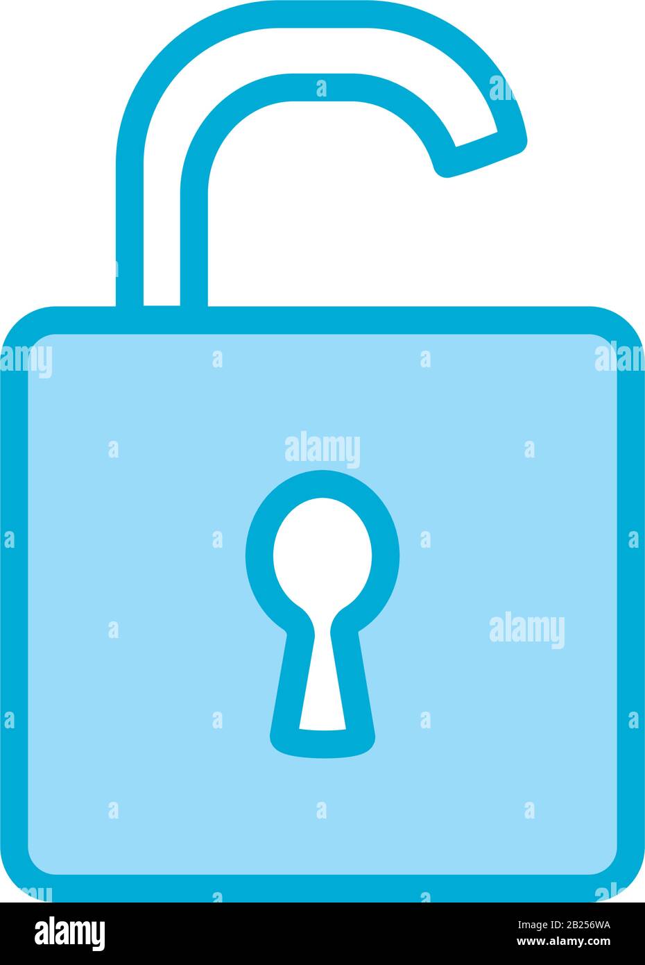 Isolated padlock line and fill style icon vector design Stock Vector ...