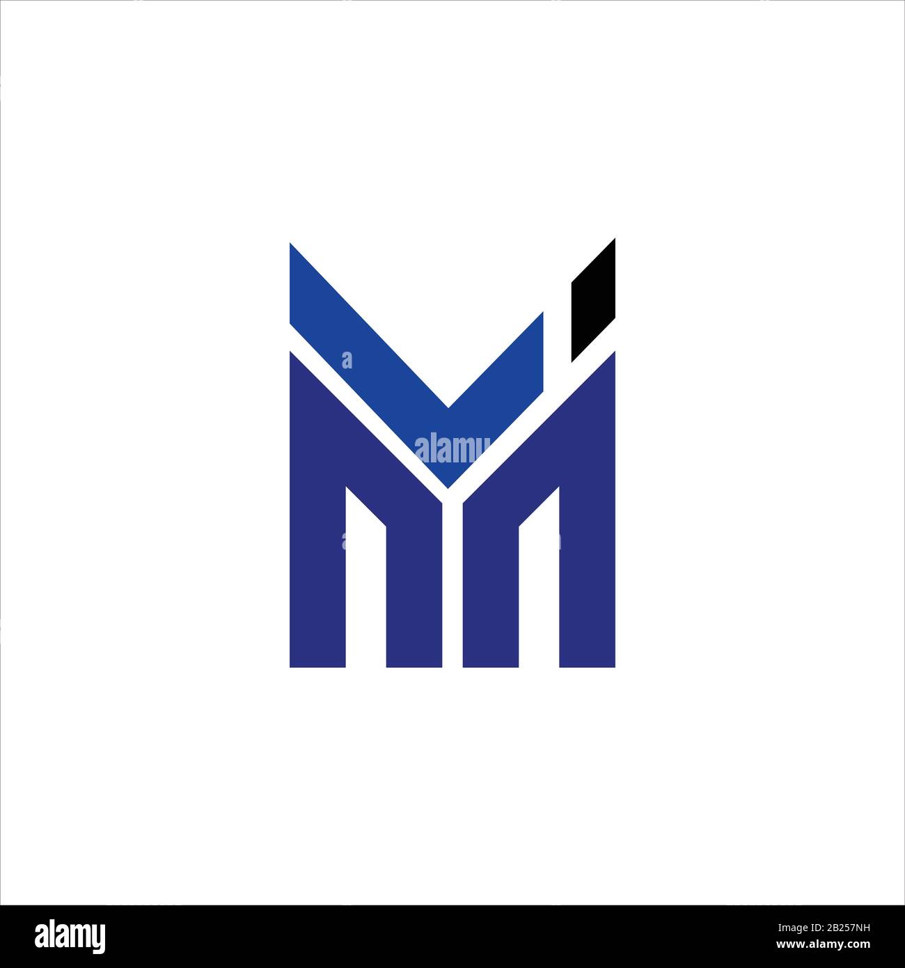 Initial letter mi  logo or im logo vector design template Stock Vector