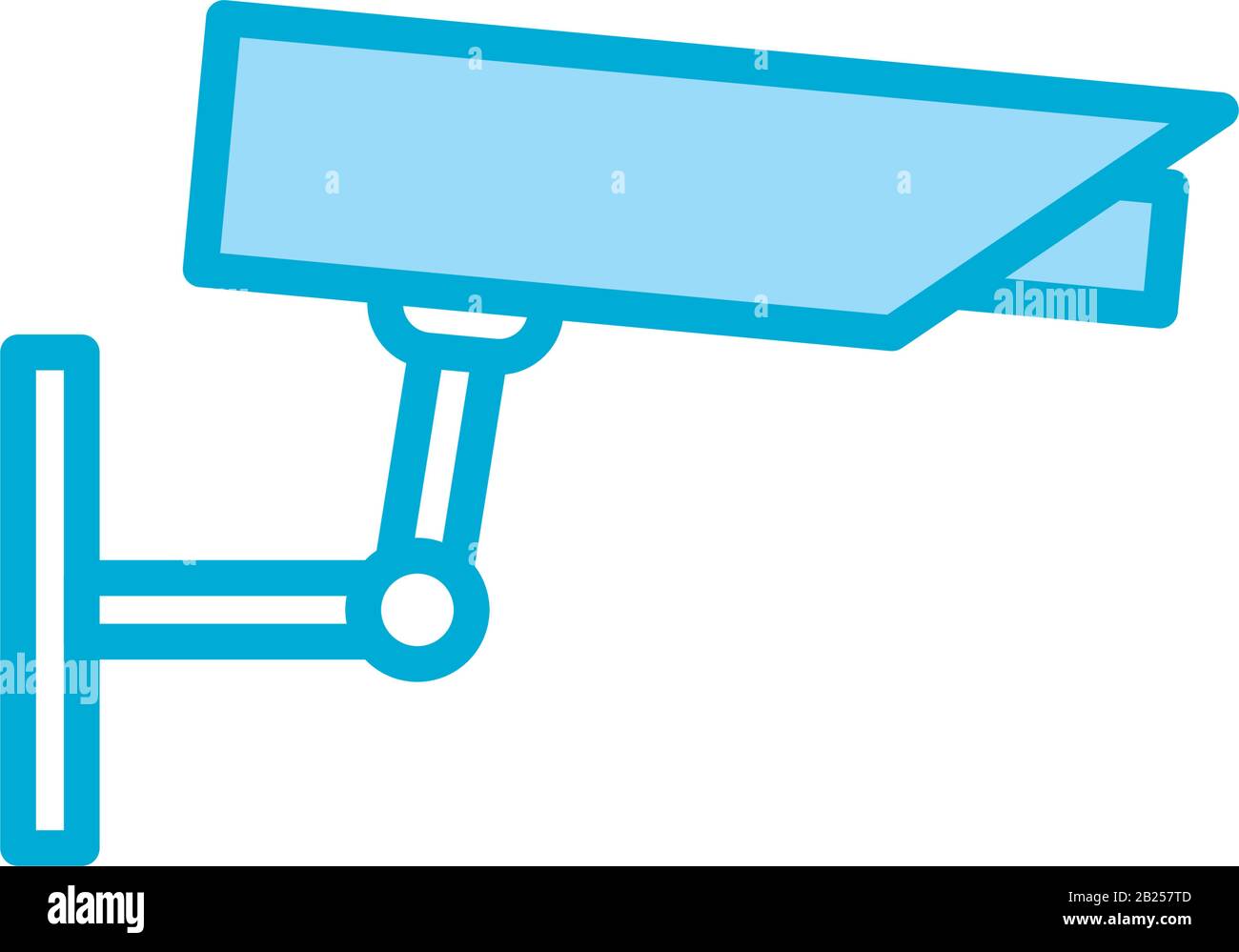 Cctv camera of security system line and fill style icon vector design ...