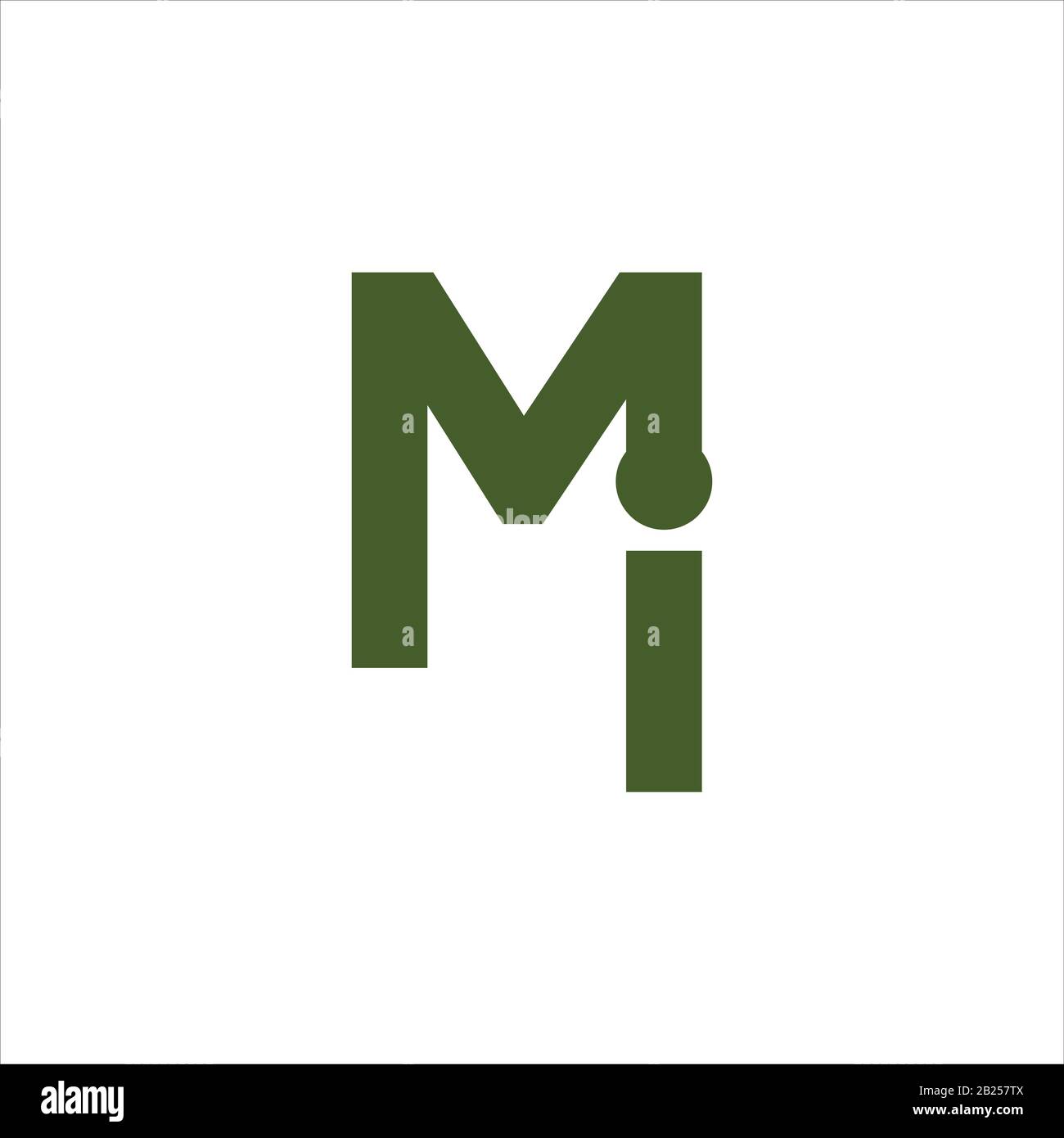 Initial letter mi logo or im logo vector design template Stock Vector ...