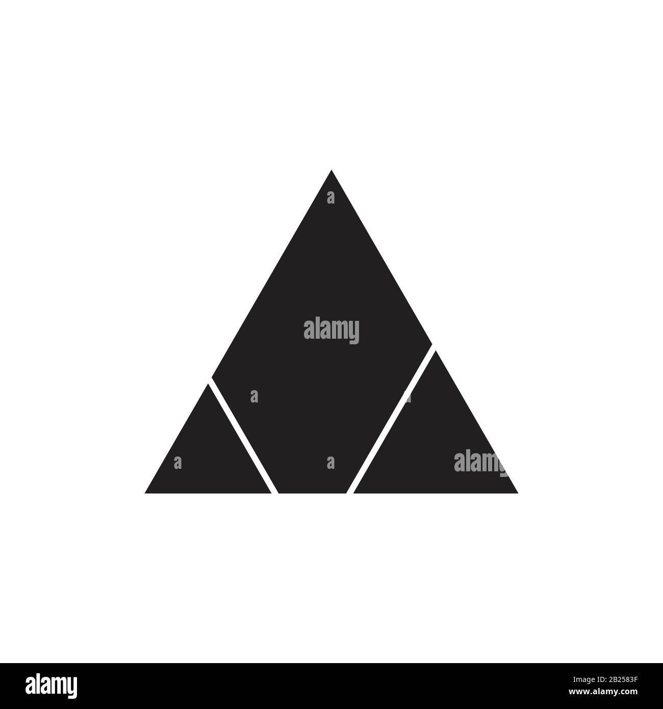 triangle simple geometric mountain logo vector Stock Vector Image & Art ...