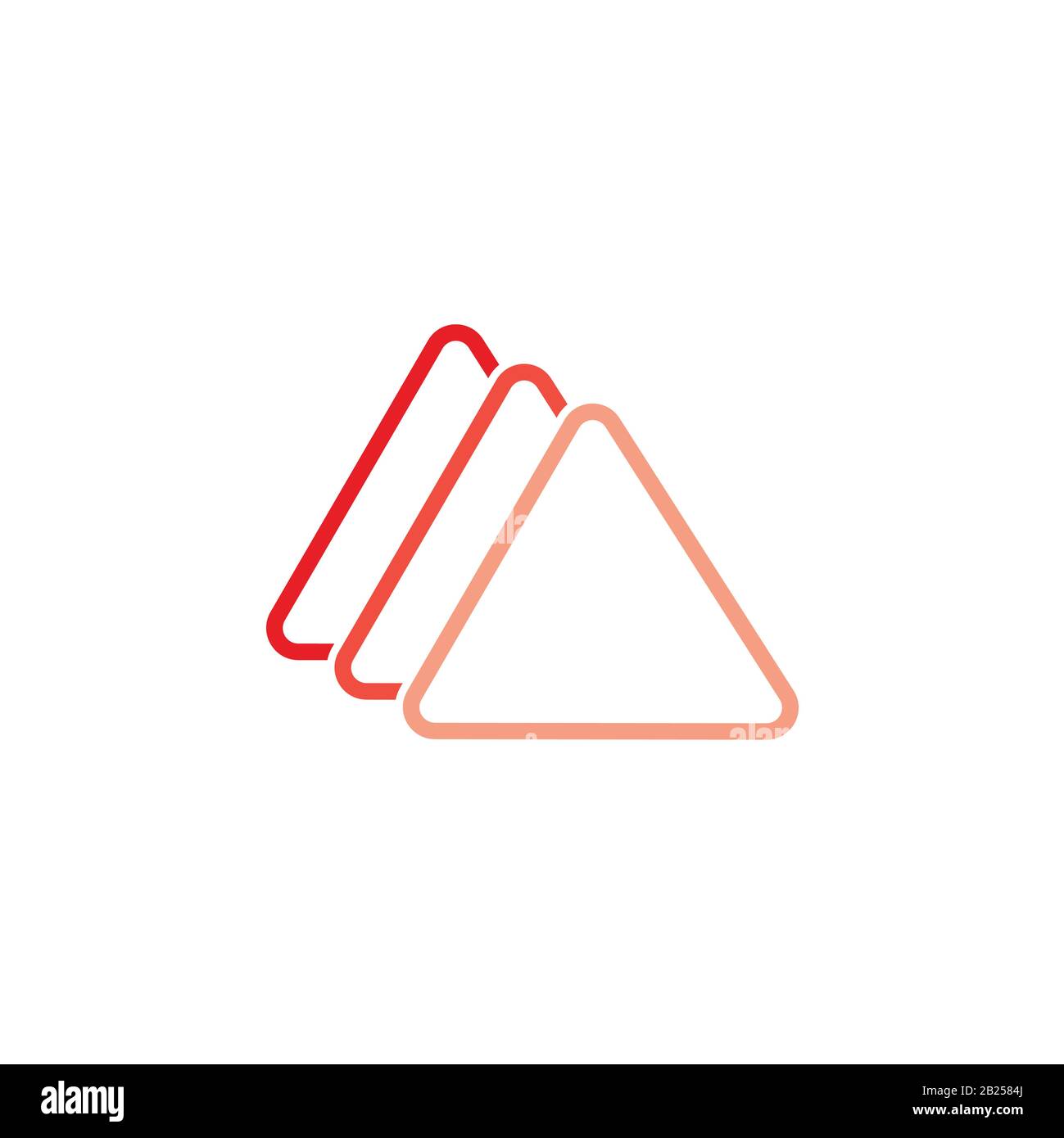 triangle line motion gradient logo vector Stock Vector Image & Art - Alamy