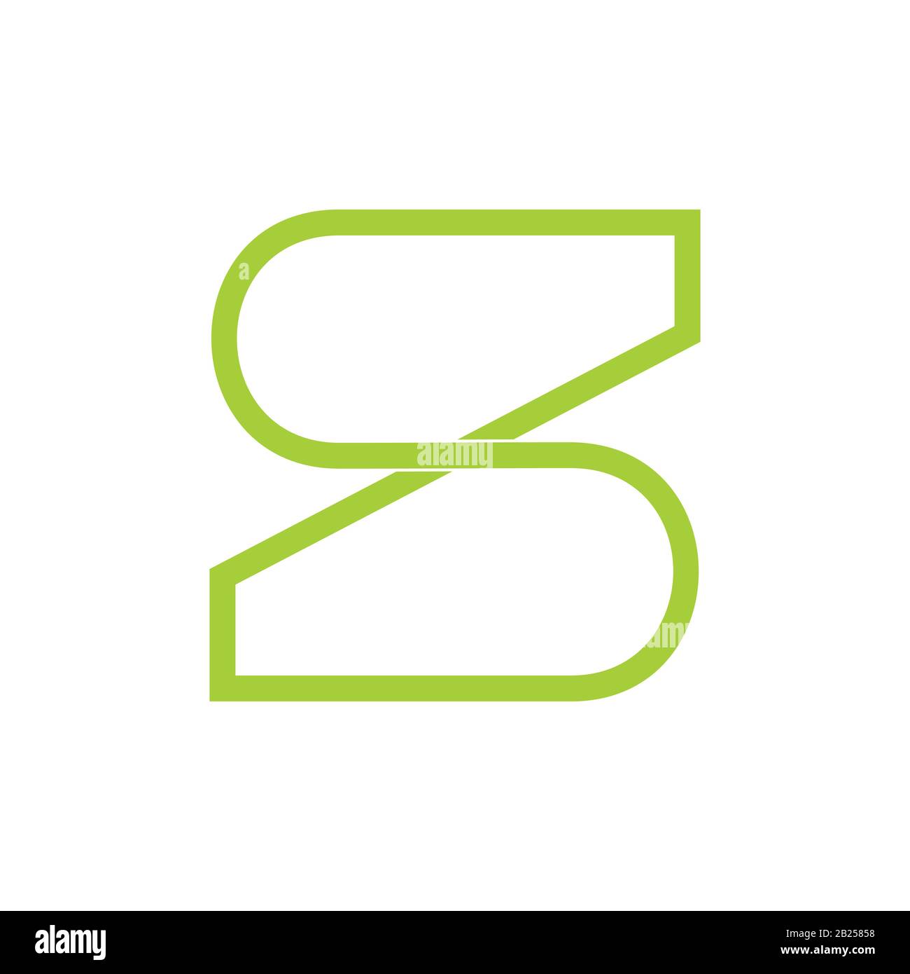 letter s infinity overlap line logo vector Stock Vector Image & Art - Alamy