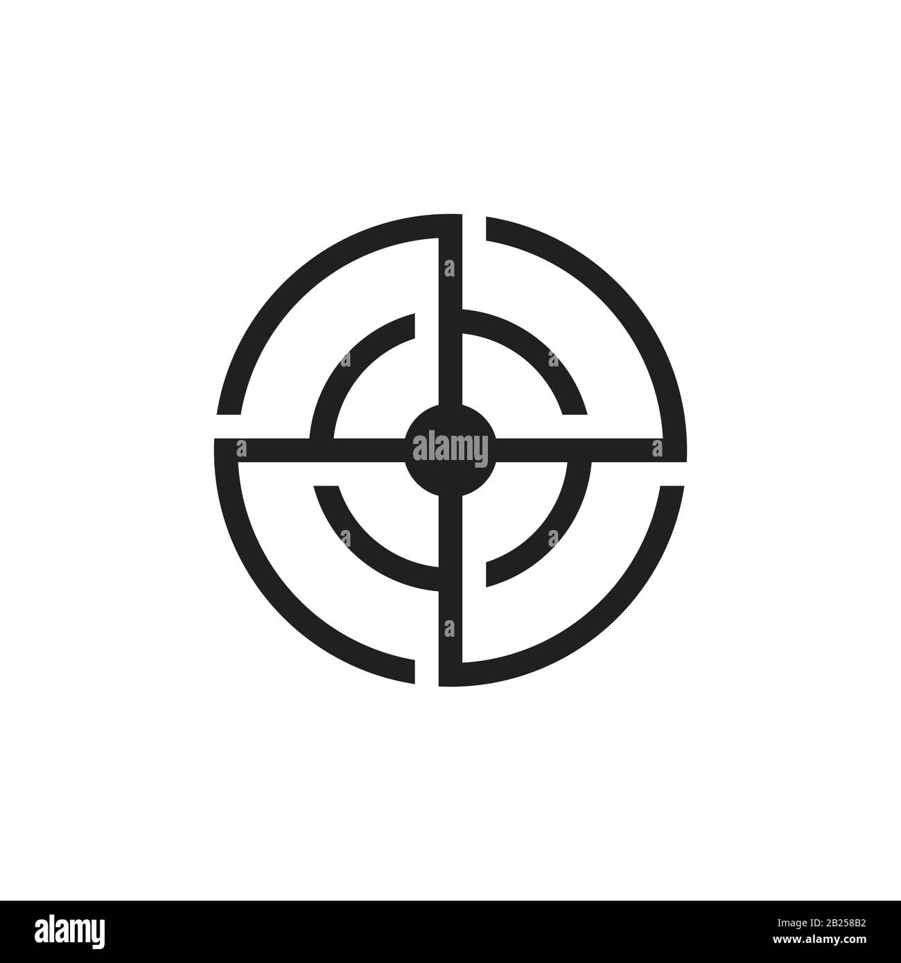 pointing target circle design symbol vector Stock Vector Image & Art