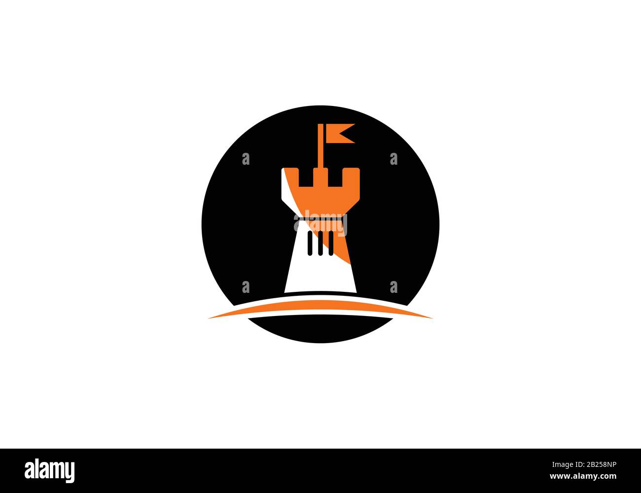 Castle logo icon vector illustration design template Stock Vector Image ...