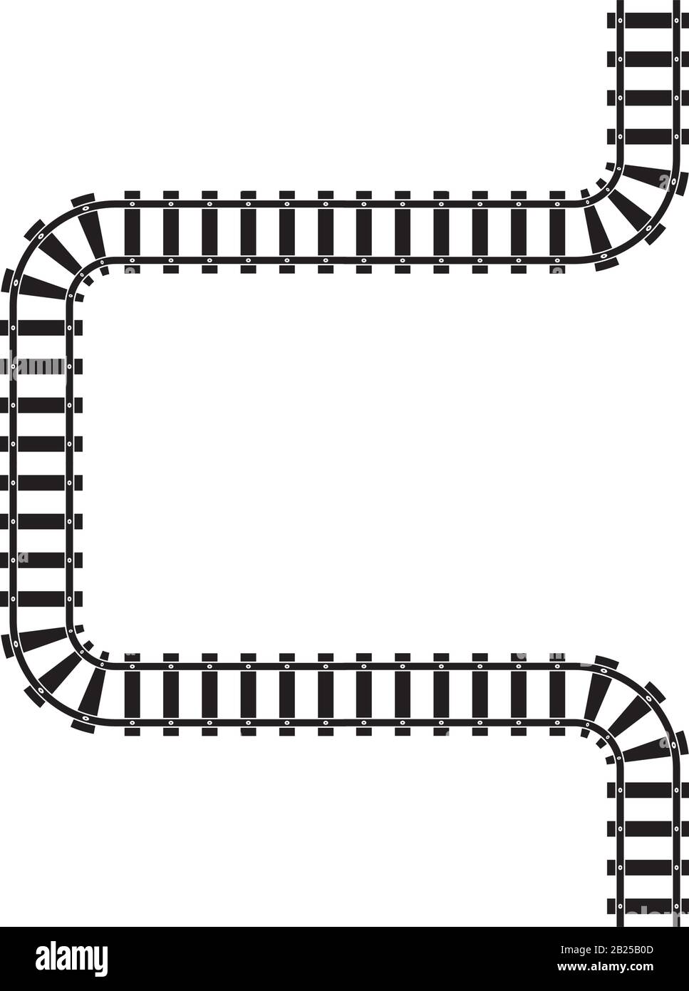 Train tracks vector icon design template illustration Stock Vector Image & Art - Alamy for Free Printable Printable Train Tracks