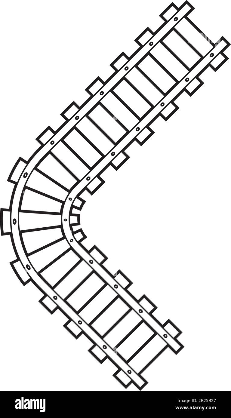 Train tracks vector icon design template illustration Stock Vector Image & Art Alamy