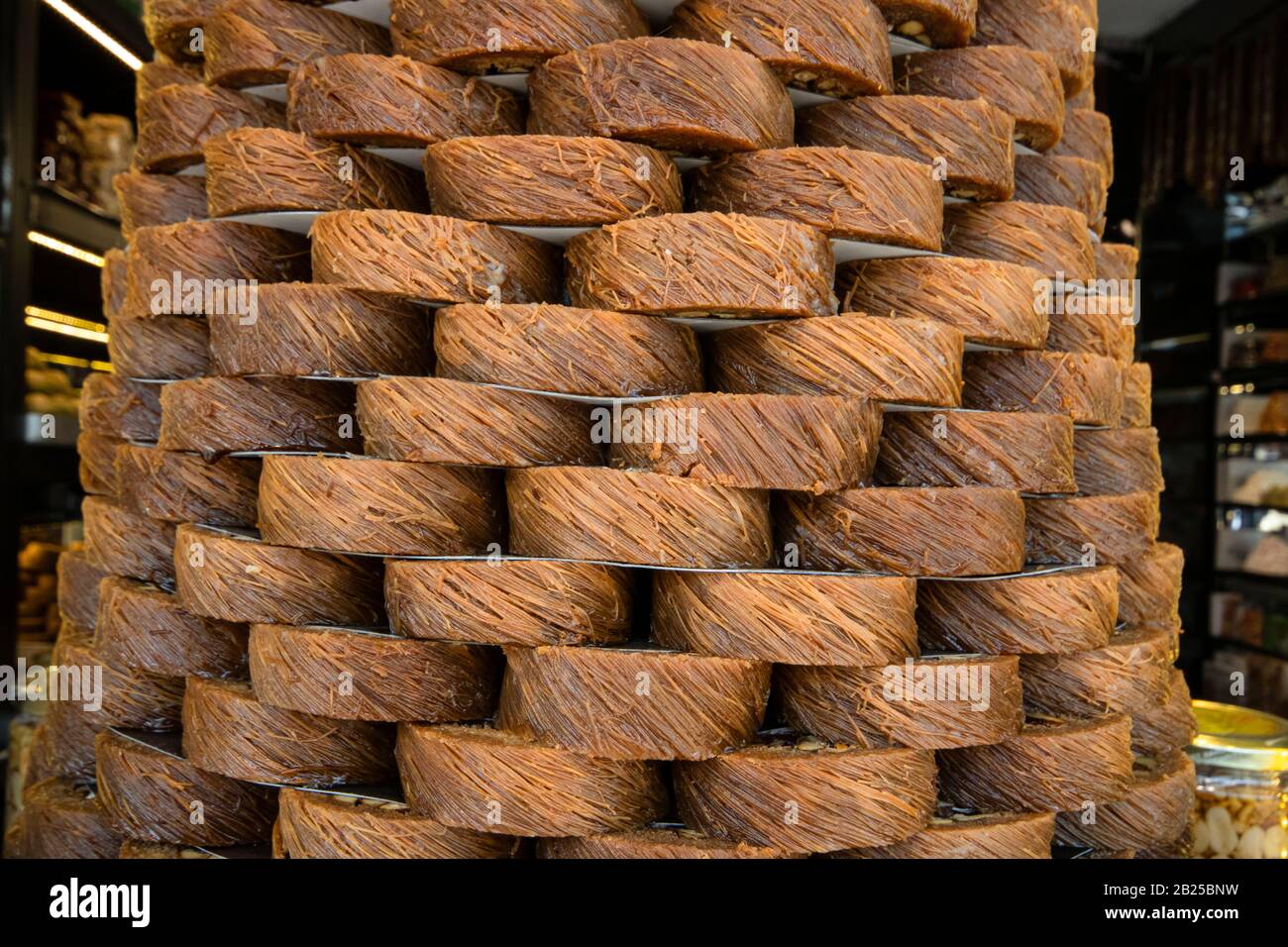 Traditional sweet syrup made from shredded wheat Stock Photo Alamy