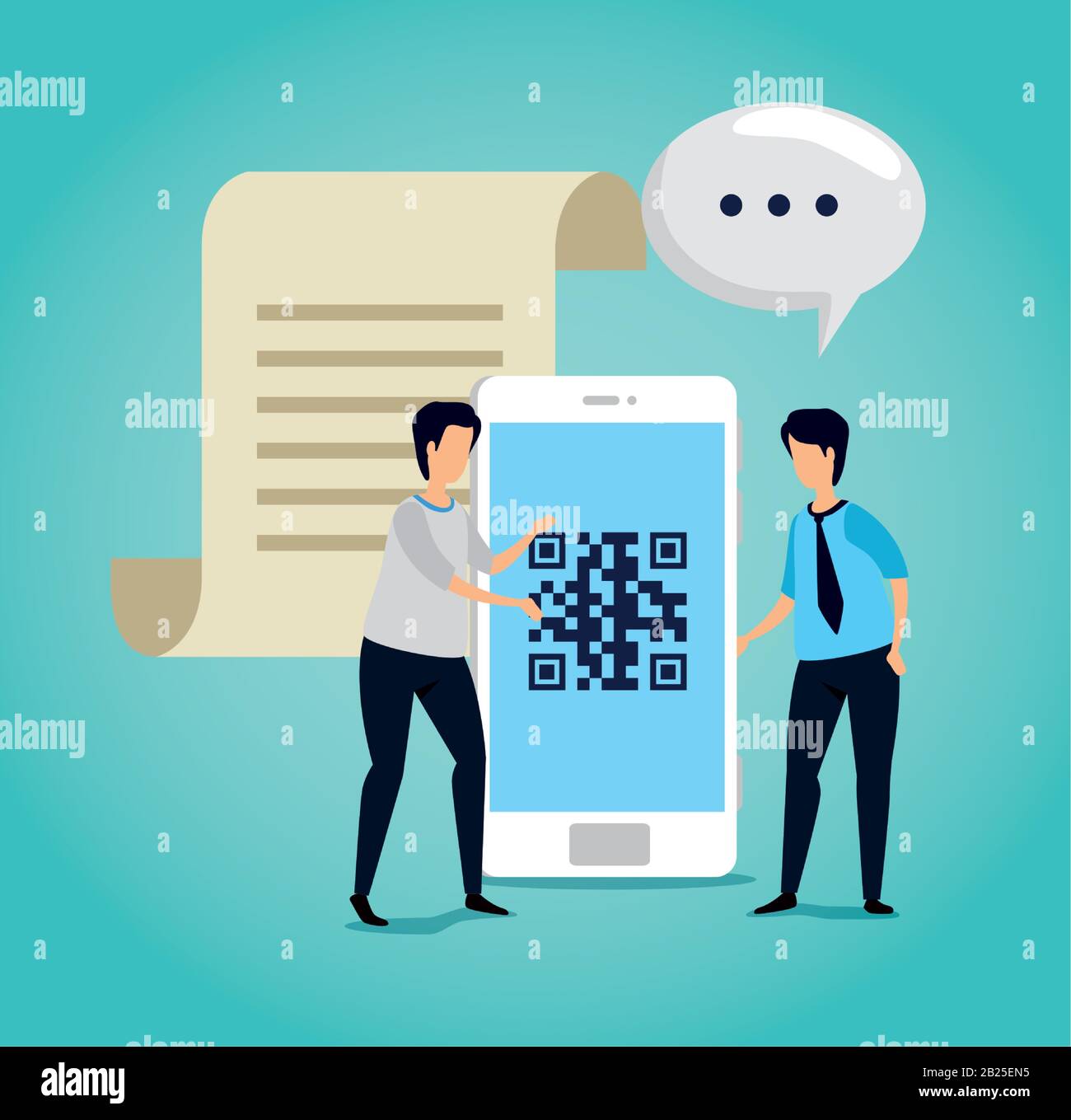 Men scanning Stock Vector Images - Alamy