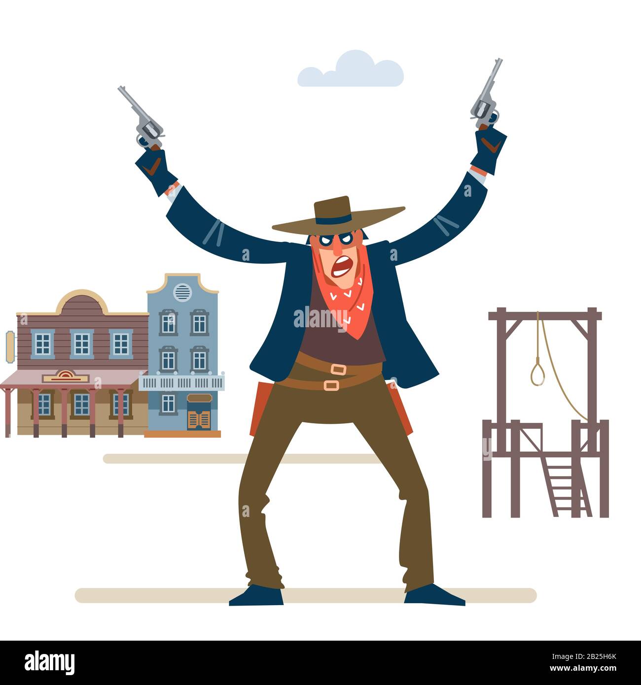 Gunslinger Showdown Stock Vector Images - Alamy