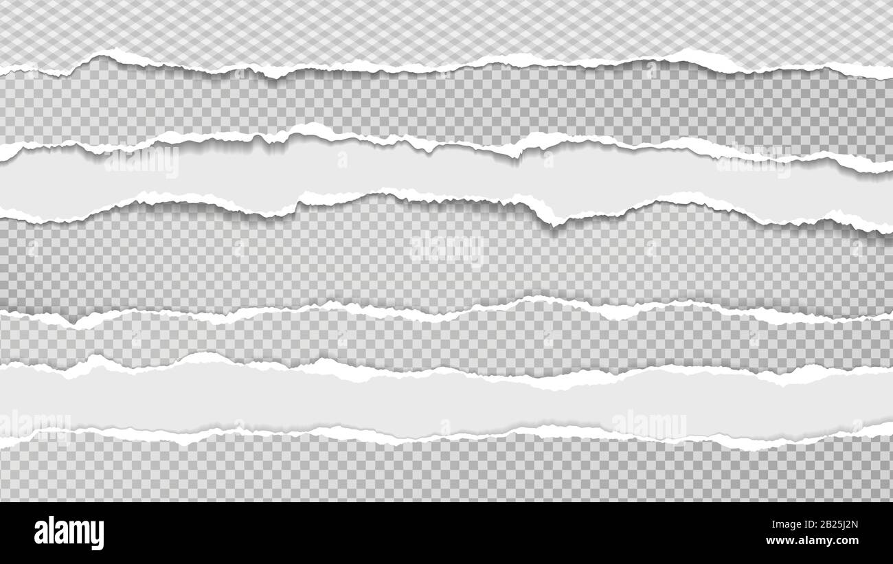 White Ripped Text Background Torn, ripped pieces of white and grey paper with soft shadow are on ...