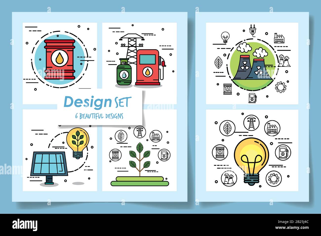 six designs of ecofriendly icons Stock Vector Image & Art - Alamy
