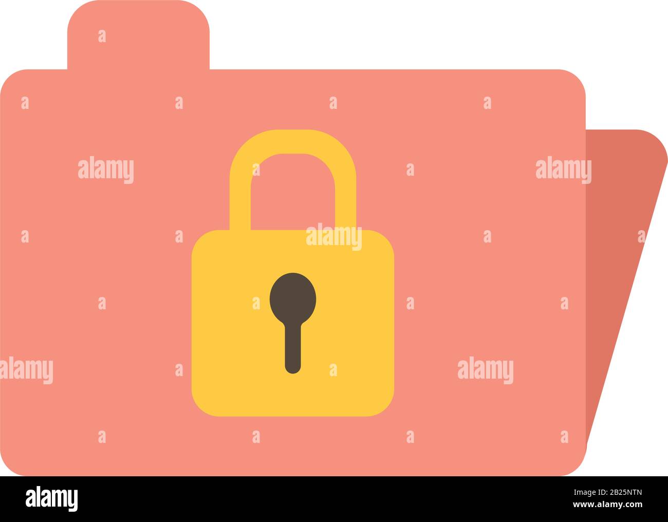 File padlock warning danger Stock Vector Images - Alamy