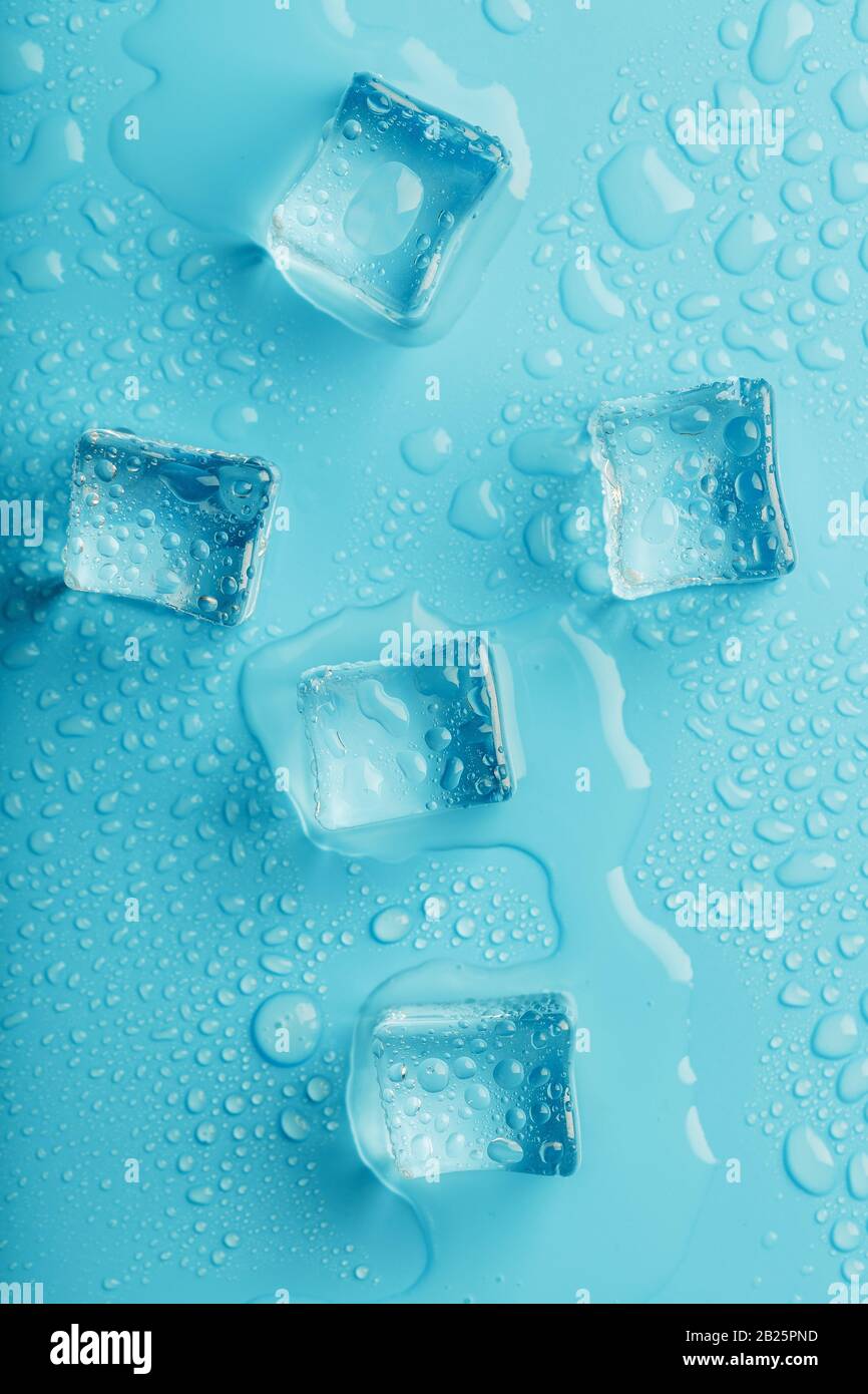 Ice Cubes In Water Wallpaper