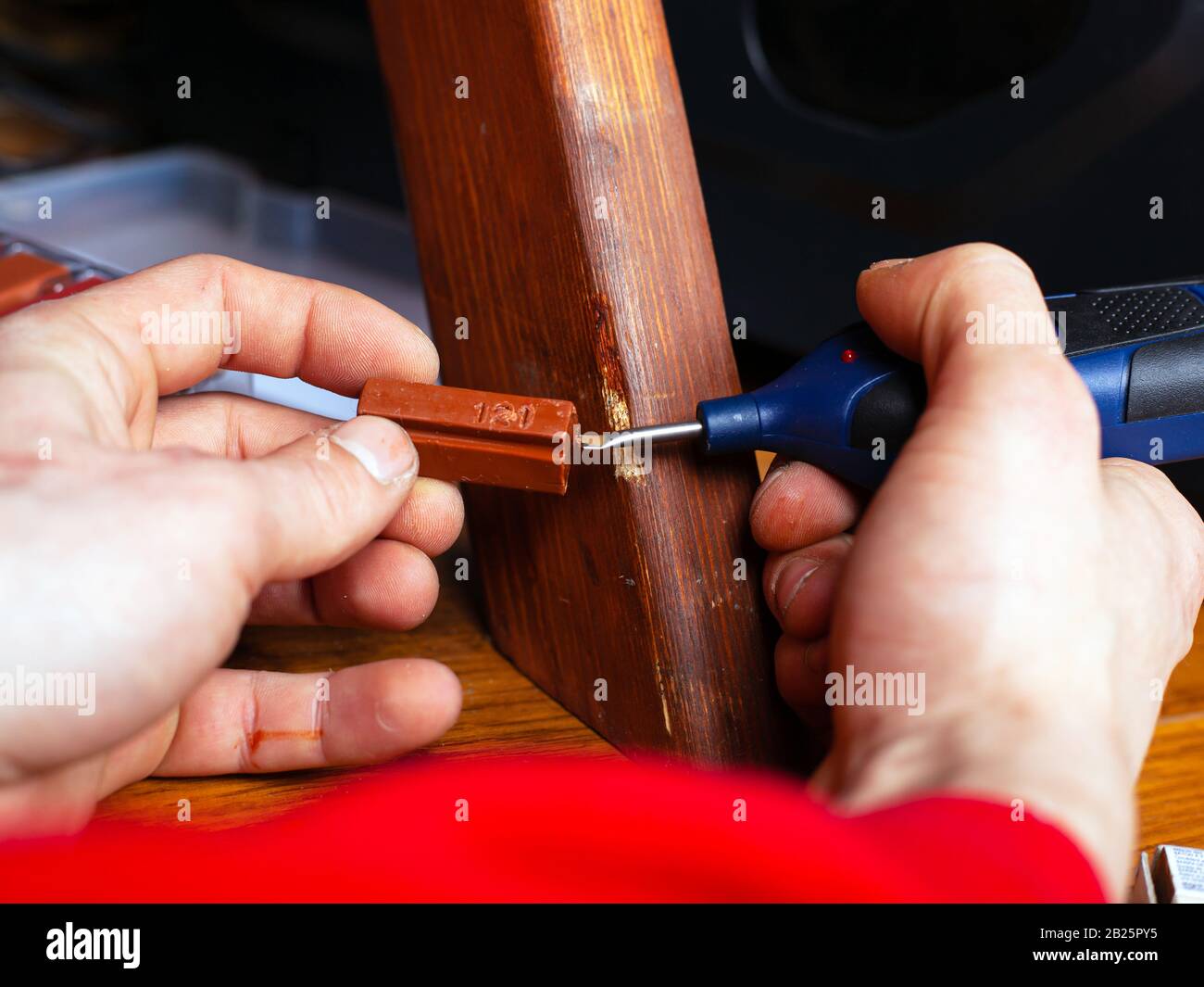 restoration of wood products. restoration and repair of chips on