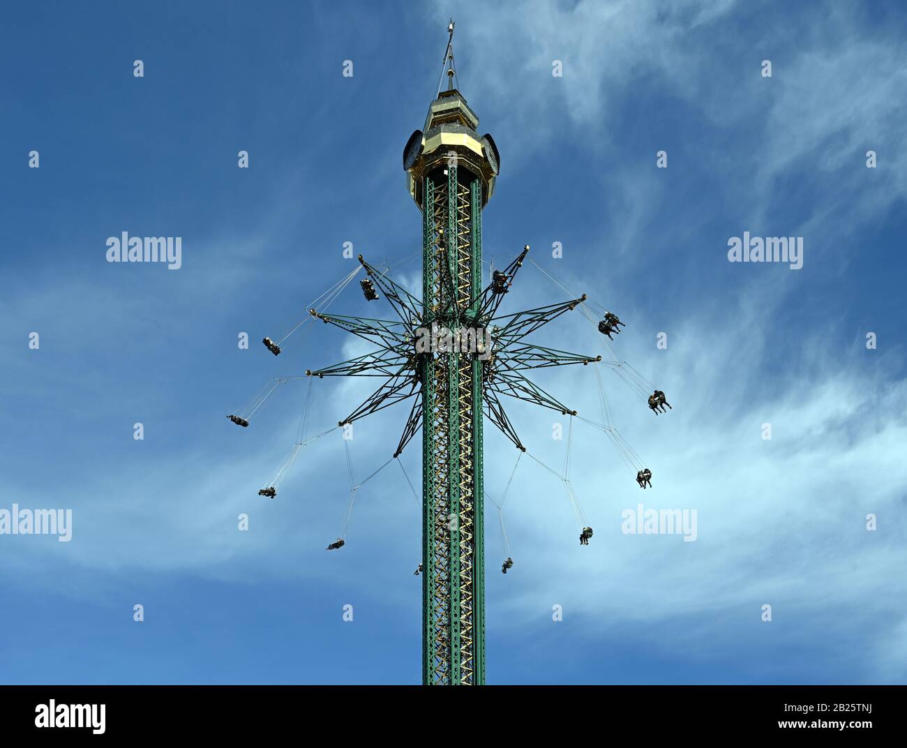 Vienna Swing Ride Vertical swing at Prater amusement park Vienna Austria Stock Photo - Alamy
