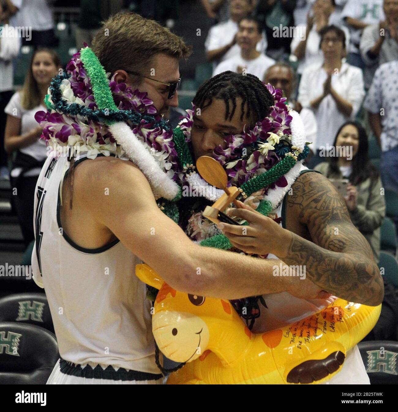 February 29, 2020 - Hawaii Rainbow Warriors forward Zigmars Raimo (14 ...