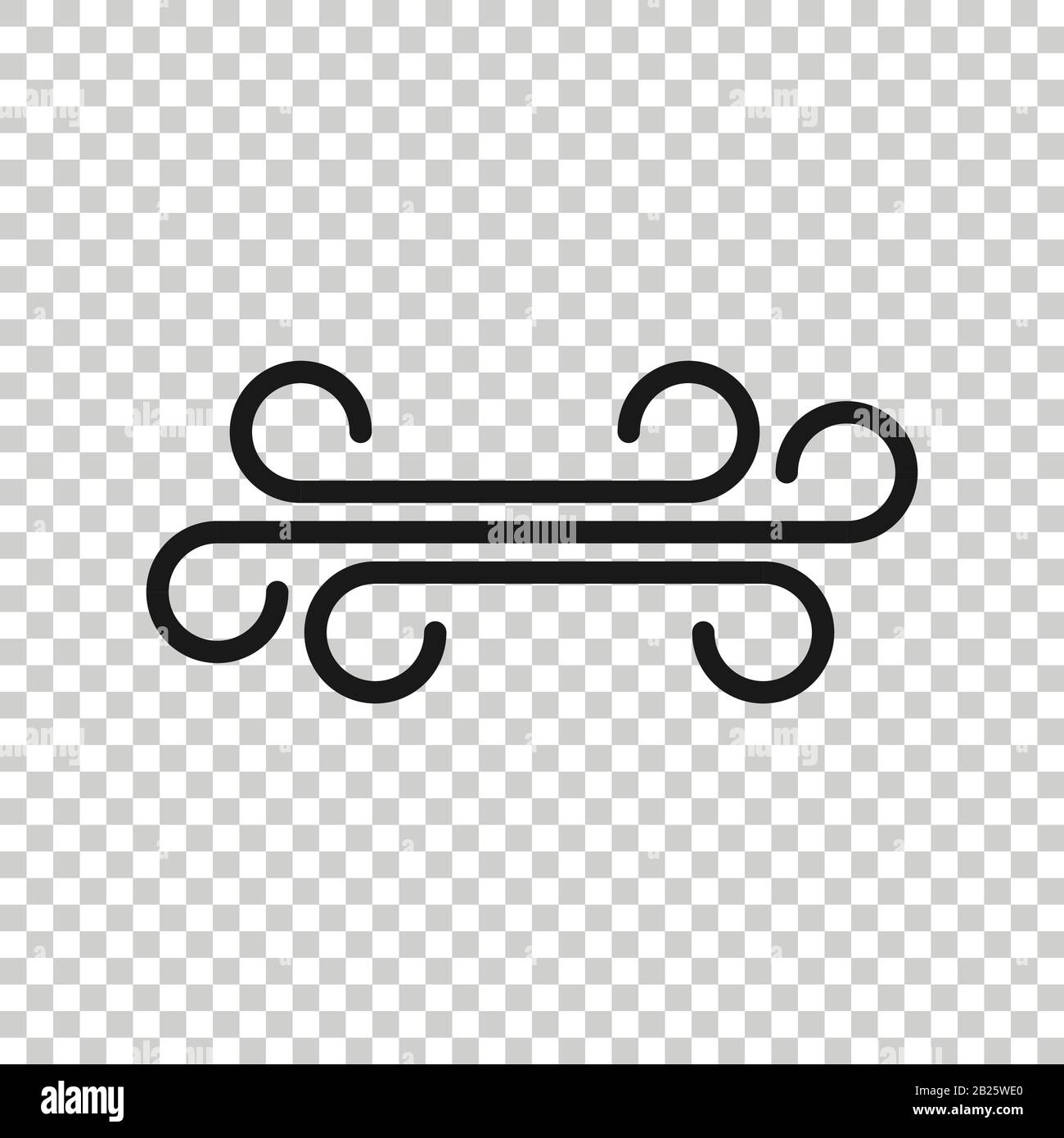 Wind icon in flat style. Air vector illustration on white isolated ...