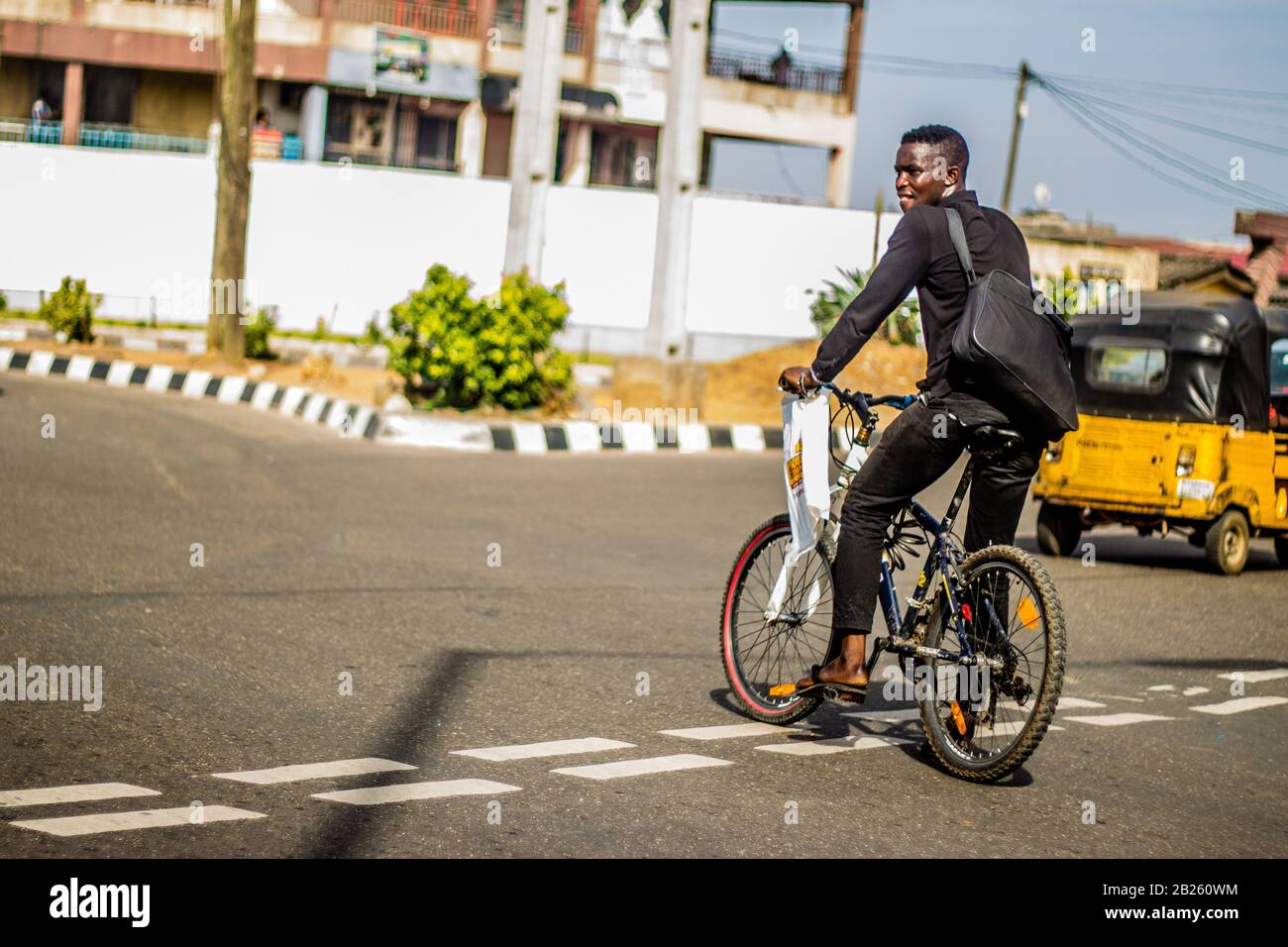 Man on a bike hires stock photography and images Alamy
