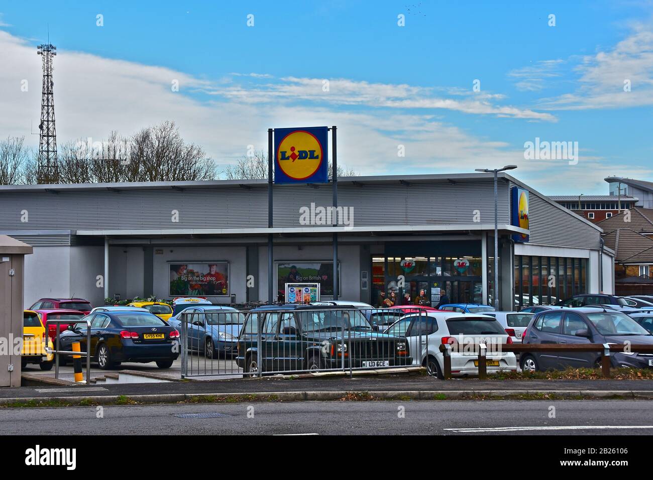 The popular Lidl supermarket at Bridgend Retail Park. Good value retail