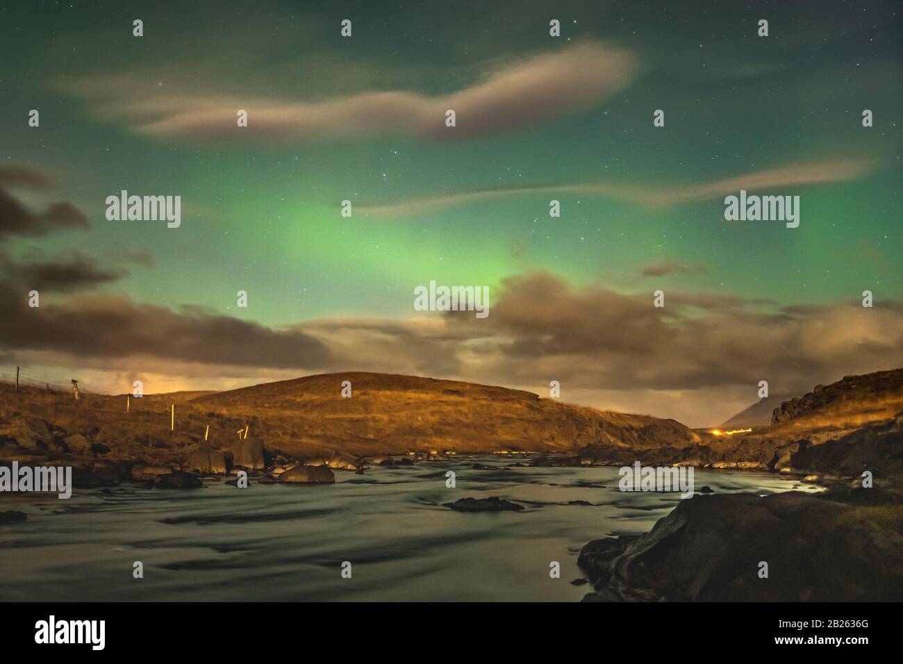 Aurora in Iceland northern lights bright beams rising in ...