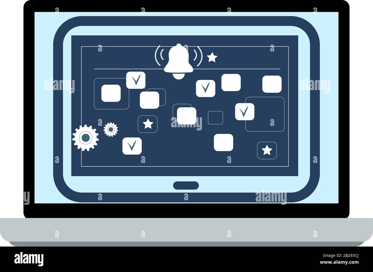 Electronic calendar, appointments and chart of plan. Appointment