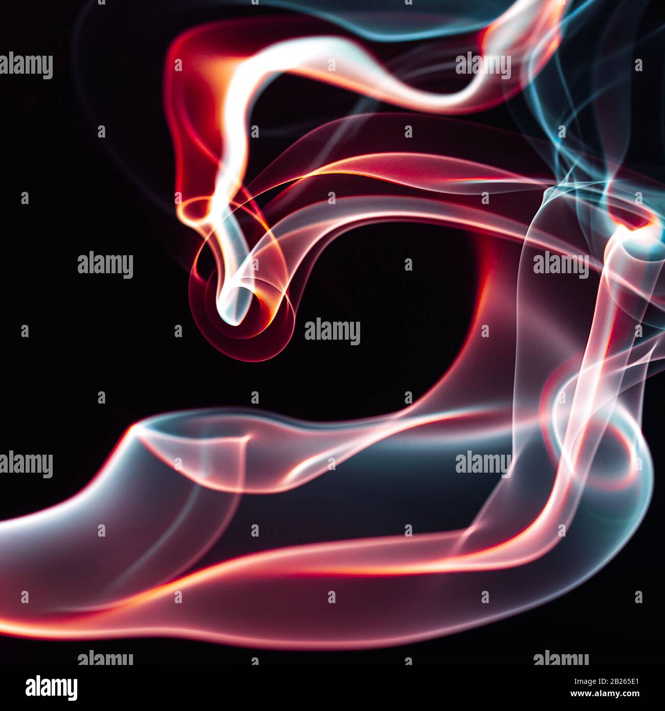 Colourful smoke forms, abstract image for design pusposes Stock Photo