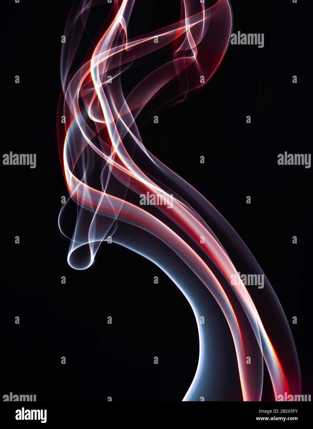 Colourful smoke forms, dynamic abstract design image Stock Photo
