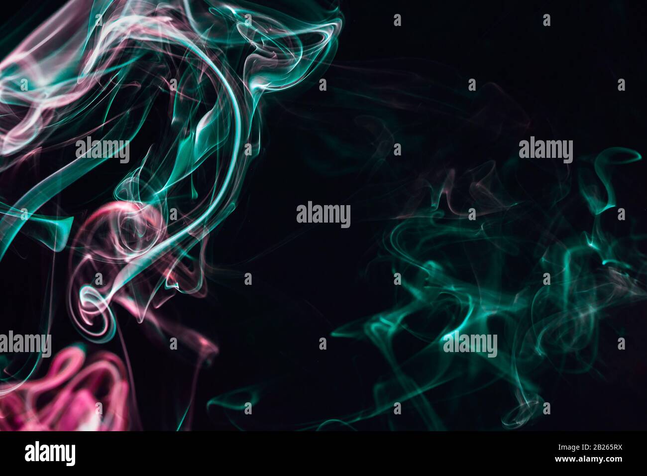 Colourful smoke forms, dynamic abstract design image Stock Photo