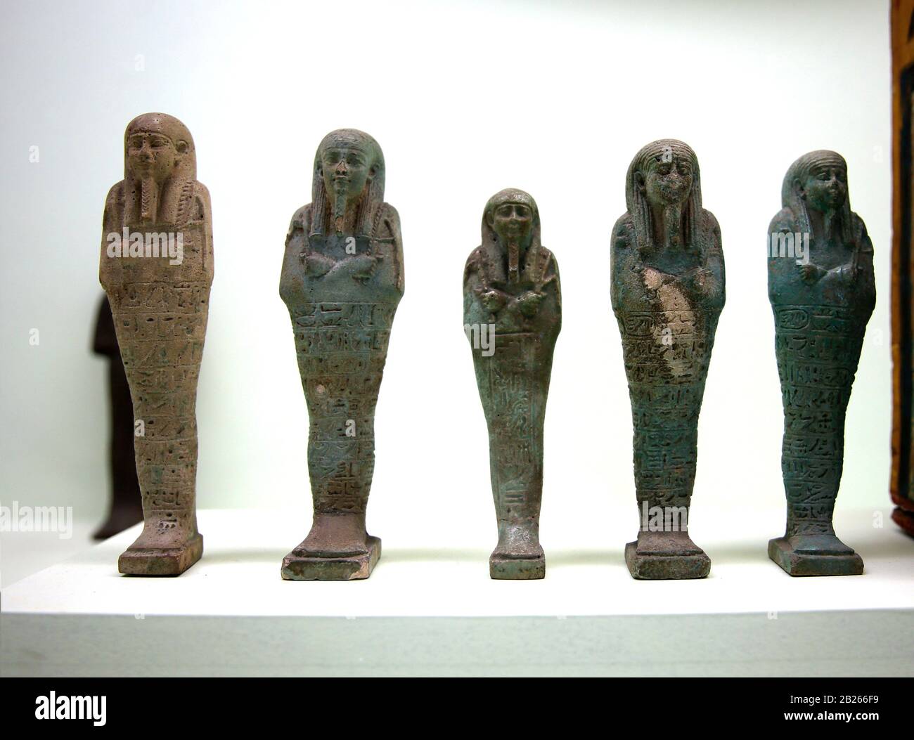Egypt. Ushabti. (also called shabti). Funerary figurine, placed in tombs. Istanbul Archaeological Museum, Turkey. Stock Photo
