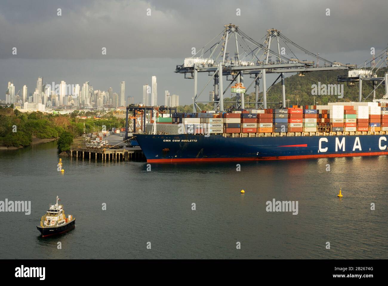 Port Vindex Ship Photo Docking Balboa,Panama 1966-6x4 Colour Print 