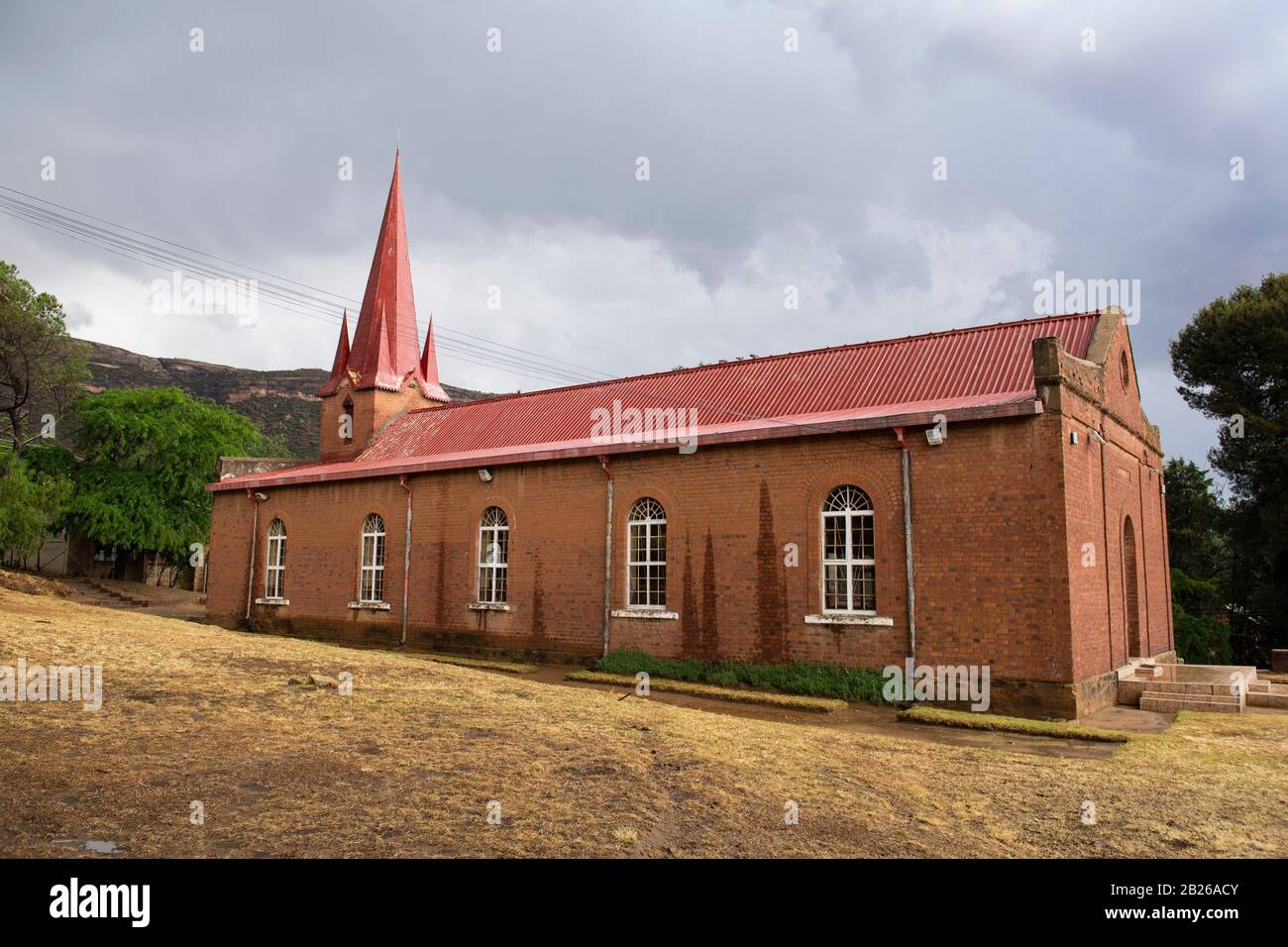 Lesotho Evangelical Church in Southern Africa, Morija, Lesotho Stock Photo