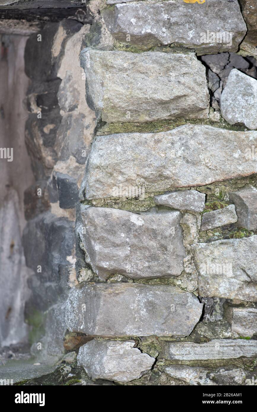 Stone Wall Uk Stock Photo Alamy