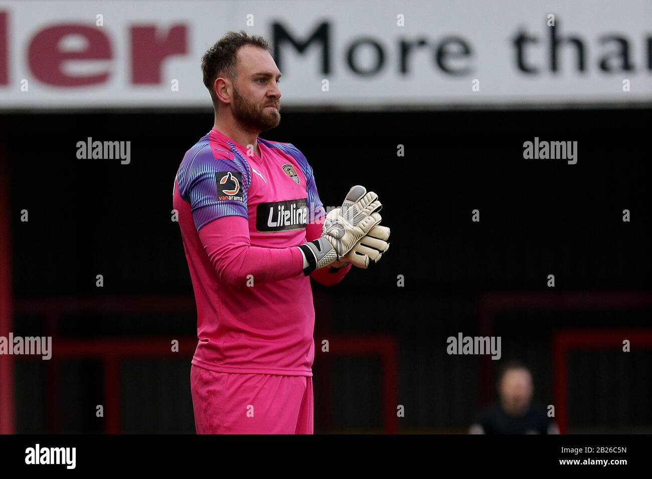 Ross Fitzsimons of Notts County during Dagenham & Redbridge vs Notts ...