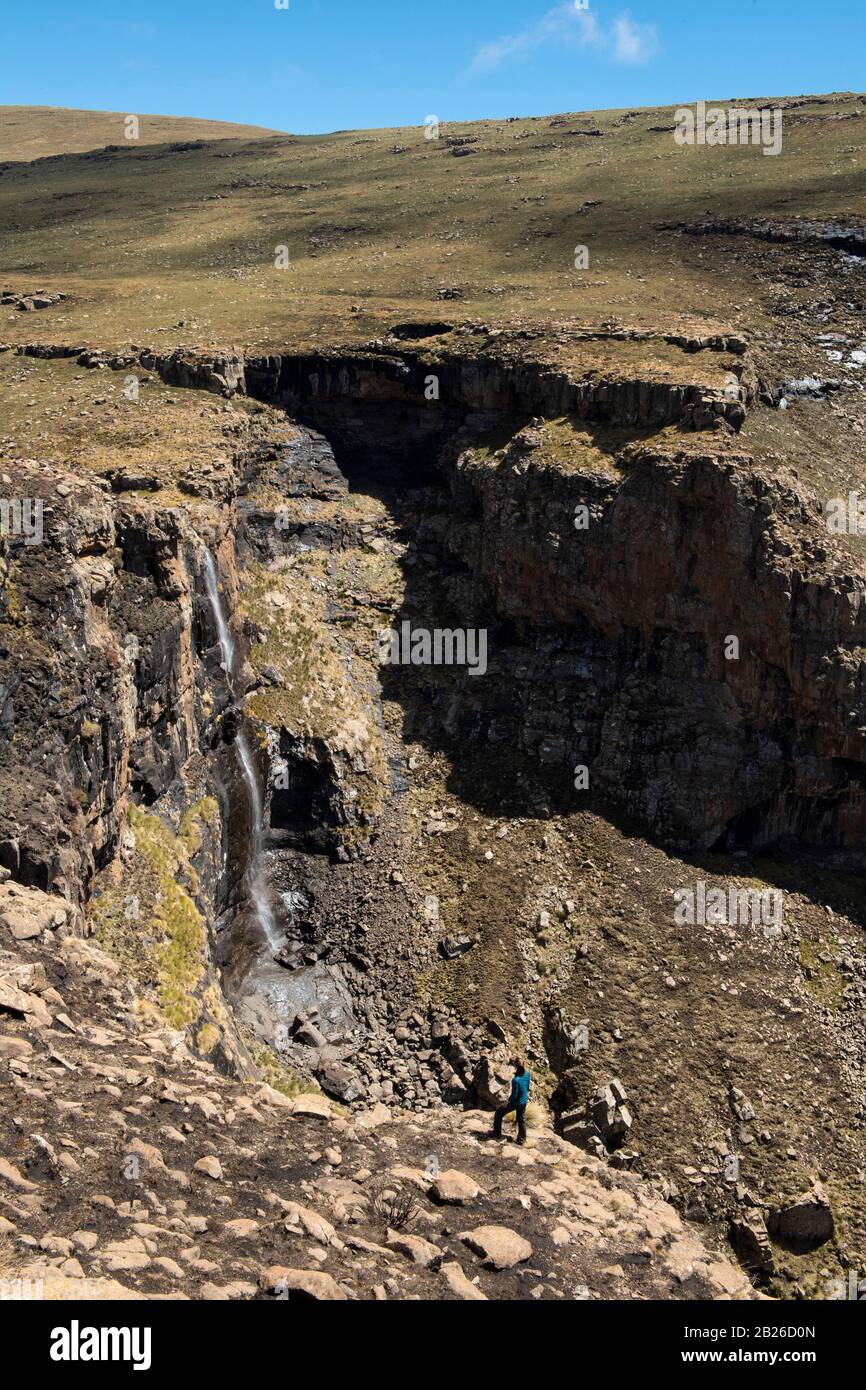 Lepaqoa Waterfall, Bokong Nature Reserve, Lesotho Stock Photo
