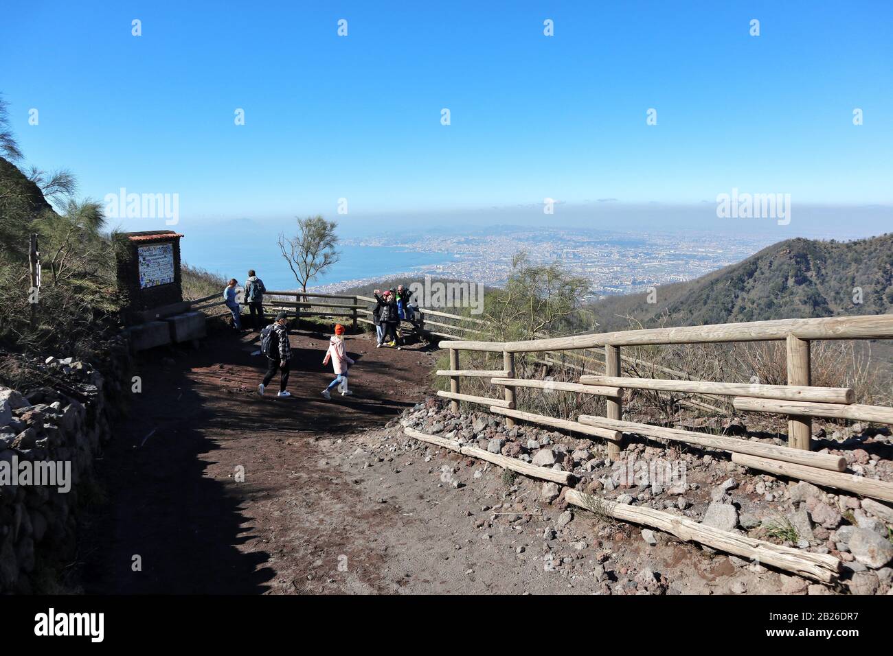 Escursione al Parco Nazionale del Vesuvio Stock Photo