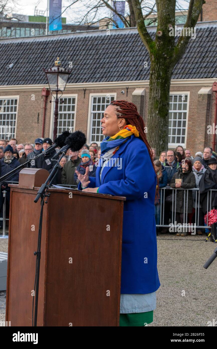Close Up Babs Gons At The Statue Of The Dokwerker At Amsterdam The ...